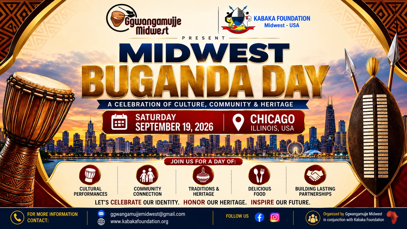 Midwest Buganda Day 2026, September 19, 2026 in Crystal Lake, Illinois